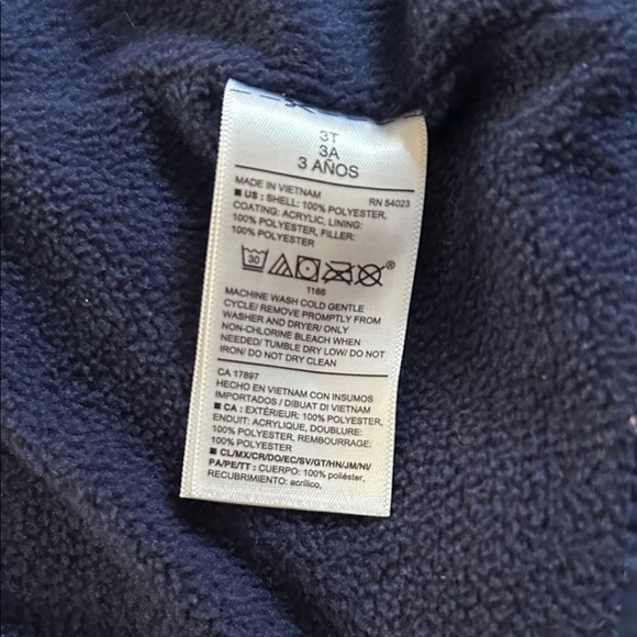 Old Navy Navy Blue Fleece Vest - Picture 3 of 4